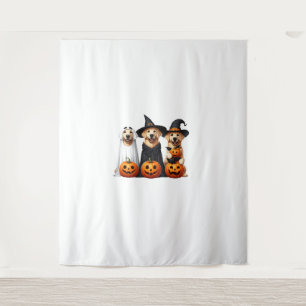 Golden Retriever Ghost Halloween Hondenliefhebbers Wandkleed