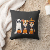 Golden Retriever Ghost Halloween Trick Or Treat Do Kussen (Deken)