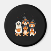 Golden Retriever Ghost Halloween Trick or treat Do Magneet (Voorkant)