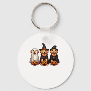 Golden Retriever Ghost Halloween Trick or treat Do Sleutelhanger
