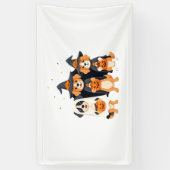 Golden Retriever Ghost Halloween Trick Or Treat Do Spandoek (Verticaal)