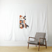 Golden Retriever Ghost Halloween Trick Or Treat Do Wandkleed (In Situ (horizontaal))