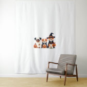 Golden Retriever Ghost Halloween Trick Or Treat Do Wandkleed (In situ)