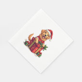 Golden Retriever Gift Wrap Servet (Hoek)