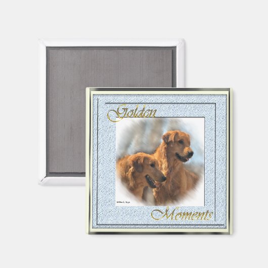 Golden Retriever Gifts Magneet (Voorkant / Achterkant)