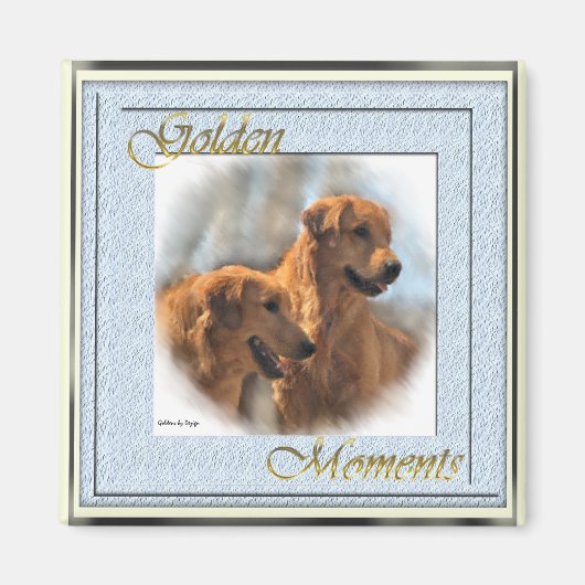 Golden Retriever Gifts Magneet (Voorkant)