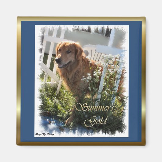 Golden Retriever Gifts Magneet (Voorkant)