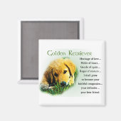 Golden Retriever Gifts Magneet (Voorkant / Achterkant)