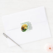 Golden Retriever Gifts Ronde Sticker (Envelop)