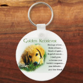 Golden Retriever Gifts Sleutelhanger (Voorkant)