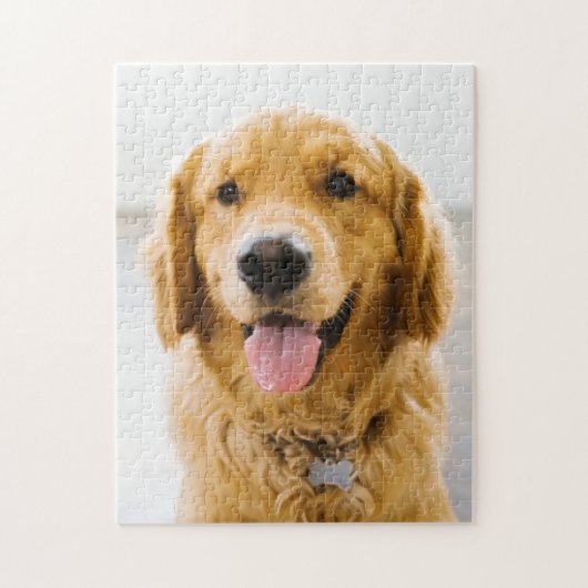 Golden Retriever glimlachen Legpuzzel (Verticaal)