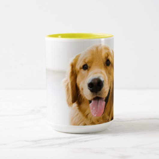 Golden Retriever glimlachen Mok (Midden)