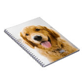Golden Retriever glimlachen Notitieboek (Rechterzijde)