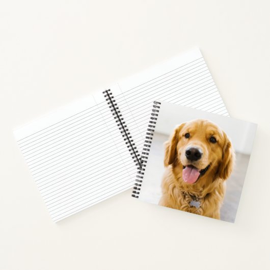 Golden Retriever glimlachen Notitieboek (Binnen)