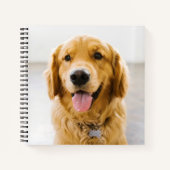 Golden Retriever glimlachen Notitieboek (Voorkant)