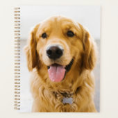 Golden Retriever glimlachen Planner (Voorkant)
