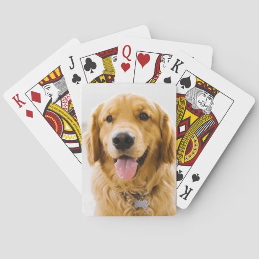Golden Retriever glimlachen Pokerkaarten (Achterkant)