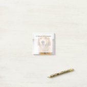 Golden Retriever glimlachen Post-it® Notes (Op bureau)
