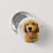 Golden Retriever glimlachen Ronde Button 3,2 Cm (Voorkant /achterkant)