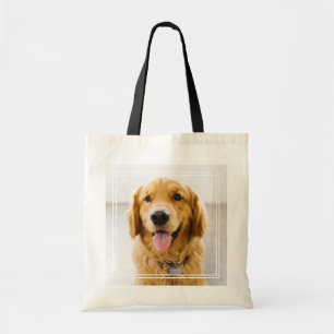 Golden Retriever glimlachen Tote Bag