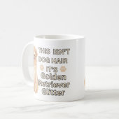 Golden Retriever Glitter - Grappig hondenhaar Koffiemok (Voorkant links)