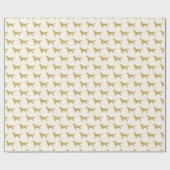 Golden Retriever Gold Cream hondenliefhebber Cadeaupapier (Vlak)