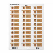 Golden Retriever Golden Lab Dog Adresetiketten Etiket (Full Sheet)