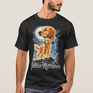 Golden Retriever - Golden Retriever Moonlit T-shirt
