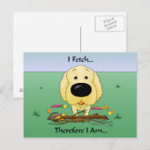 Golden Retriever (Goldens) I Fetch..Briefkaart Briefkaart (Voorkant / Achterkant)