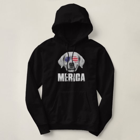 Golden Retriever Goldie Dog Verenigde Staten Ameri Hoodie (Design voorkant)