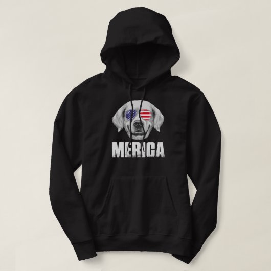 Golden Retriever Goldie Dog Verenigde Staten Ameri Hoodie (Design voorkant)