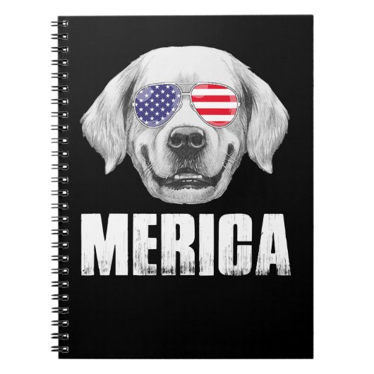 Golden Retriever Goldie Dog Verenigde Staten Ameri Notitieboek (Voorkant)