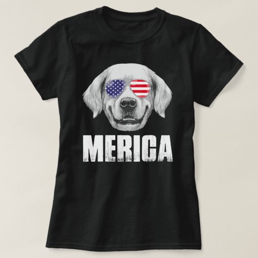 Golden Retriever Goldie Dog Verenigde Staten Ameri T-shirt (Design voorkant)