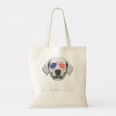 Golden Retriever Goldie Dog Verenigde Staten Ameri Tote Bag (Achterkant)