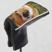Golden Retriever Golf Head Hoesje Golfheadcover (3/4 voorkant)