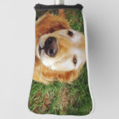 Golden Retriever Golf Head Hoesje Golfheadcover (Draai 90)