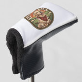 Golden Retriever Golf Vader Putterhoes Custom Cade Golfheadcover (3/4 voorkant)