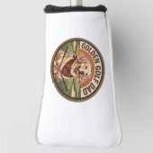 Golden Retriever Golf Vader Putterhoes Custom Cade Golfheadcover (Draai 90)