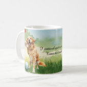 Golden Retriever Golf Watercolor  Koffiemok (Voorkant links)