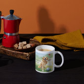 Golden Retriever Golf Watercolor  Koffiemok