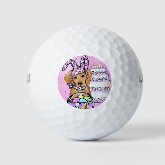 Golden Retriever Golfballen (Voorkant)