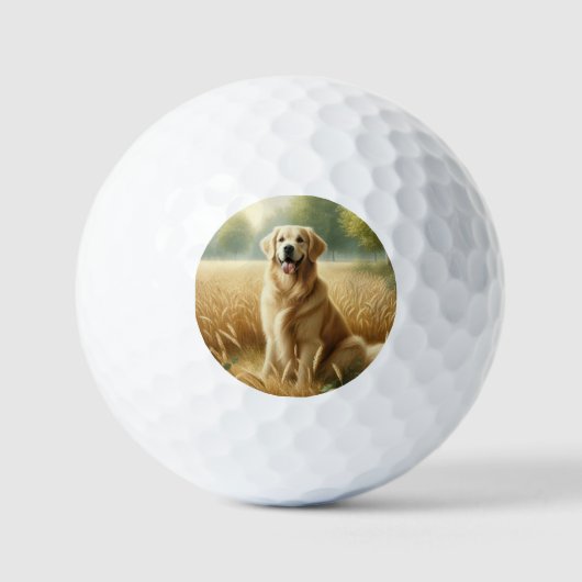 Golden Retriever Golfballen (Voorkant)