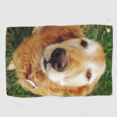 Golden Retriever Golfhanddoek (Horizontaal)