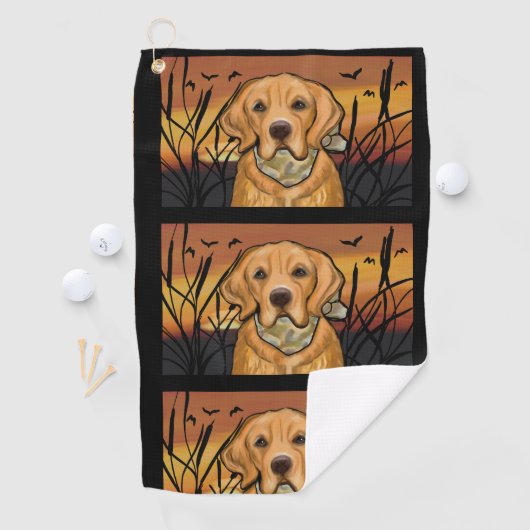 Golden Retriever Golfhanddoek (Insitu)