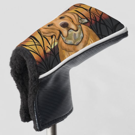 Golden Retriever Golfheadcover (3/4 voorkant)