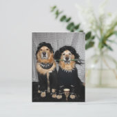 Golden Retriever Gothic Style Briefkaart (Staand voorkant)