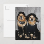 Golden Retriever Gothic Style Briefkaart (Voorkant / Achterkant)