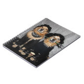 Golden Retriever Gothic Style Notitieboek (Linkerzijde)