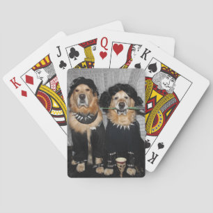 Golden Retriever Gothic Style Pokerkaarten