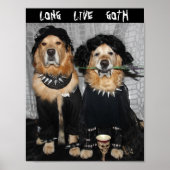 Golden Retriever Gothic Style Poster (Voorkant)